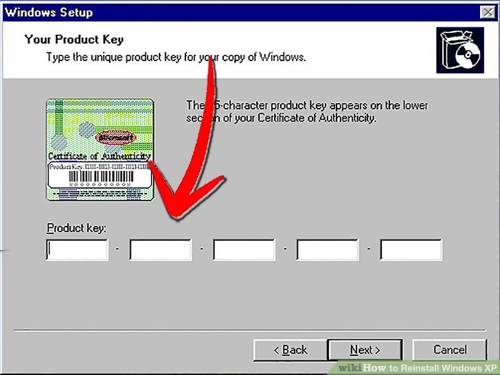 How to reinstall windows xp using cds